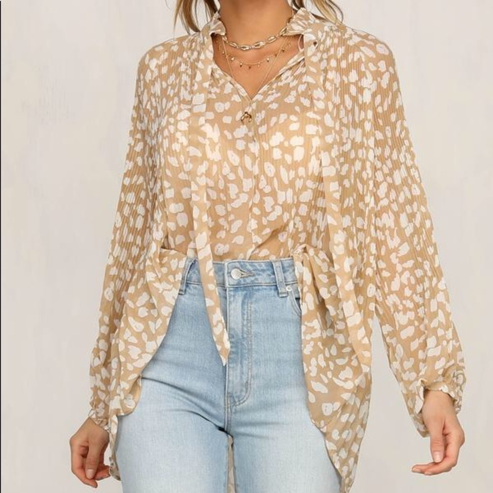 NWT Runway Scout “All Soul” Top, Leopard | Sz Sm